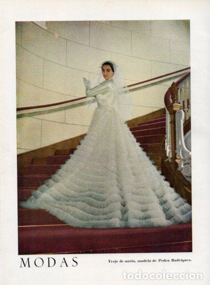 Collectionnisme Papier divers: LAMINA V55517: Publicidad Pedro Rodriguez traje de novia