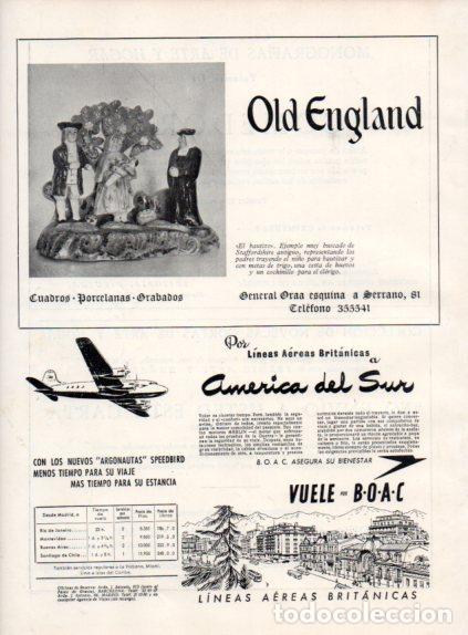 Collectionnisme Papier divers: LAMINA V55518: Publicidad Lineas Aereas Britanicas a America del Sur