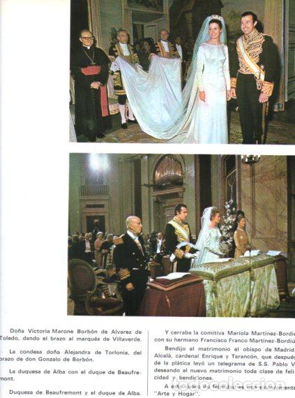 Outros artigos de papel: LAMINA V55814: Alfonso de Borbon boda en el Pardo junto a Franco