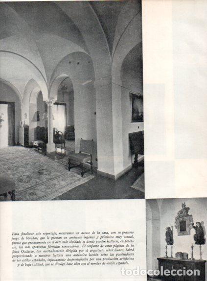 Outros artigos de papel: LAMINA V55511: Finca Oadarre de Candelario Gaiztarro. Arquitecto Zuazo