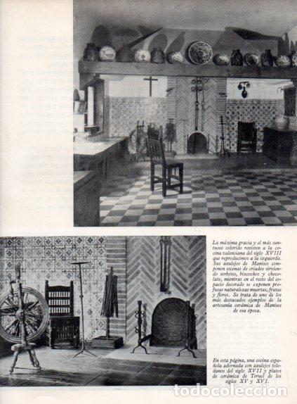 Outros artigos de papel: LAMINA V55543: Cocinas espa&ntilde;olas con azulejos de Manises y Toledo