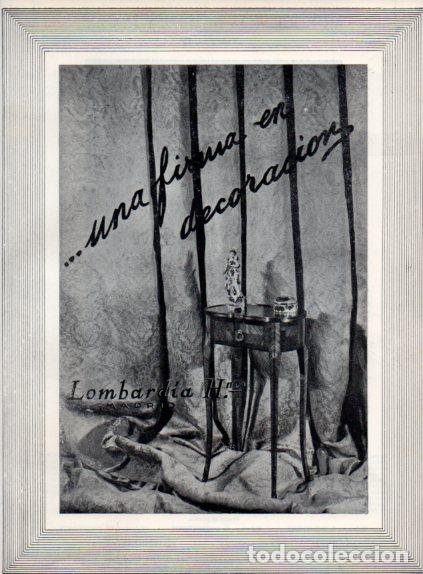 Collectionnisme Papier divers: LAMINA V55536: Publicidad Lombardia y Hermanos, Madrid