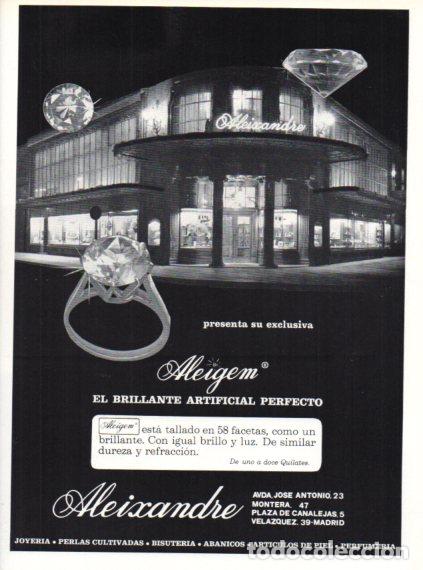 Collectionnisme Papier divers: LAMINA V55859: Publicidad Aleigen brillante artificial en Aleixandre, Madrid