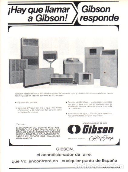Collectionnisme Papier divers: LAMINA V55855: Publicidad Gibson acondicionador de aire