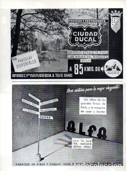 Collectionnisme Papier divers: LAMINA V55582: Publicidad Parador Ciudad Ducal en Navas del Marques y Alfa