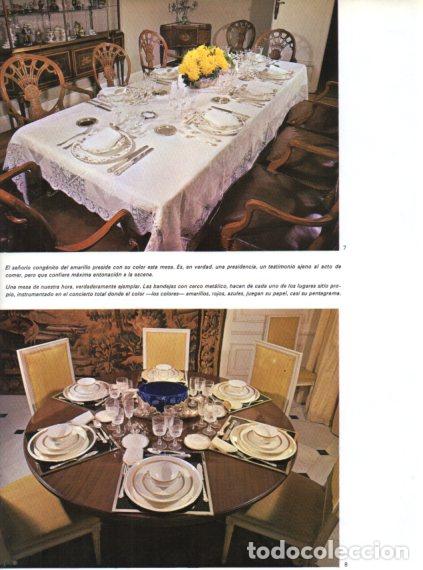 Collectionnisme Papier divers: LAMINA V55884: Presentacion de mesas con su vajilla