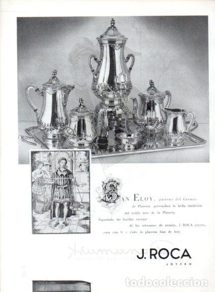 Collectionnisme Papier divers: LAMINA V55583: Publicidad J. Roca Joyero