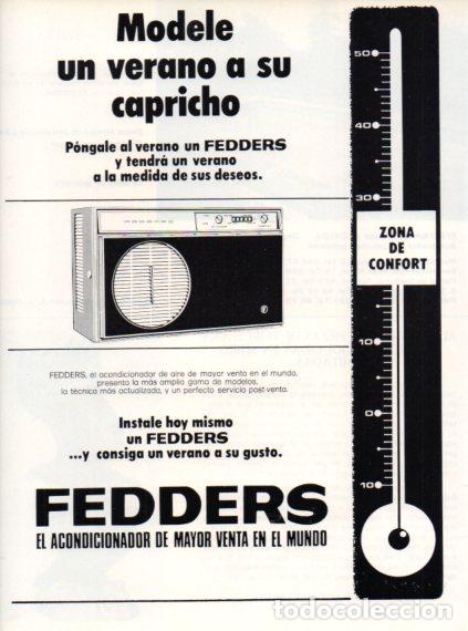 Collectionnisme Papier divers: LAMINA V55899: Publicidad Feders aire acondionado