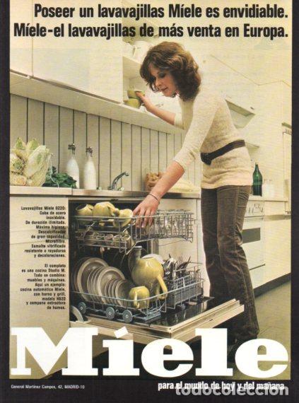 Collectionnisme Papier divers: LAMINA V55885: Publicidad Miele lavavajillas