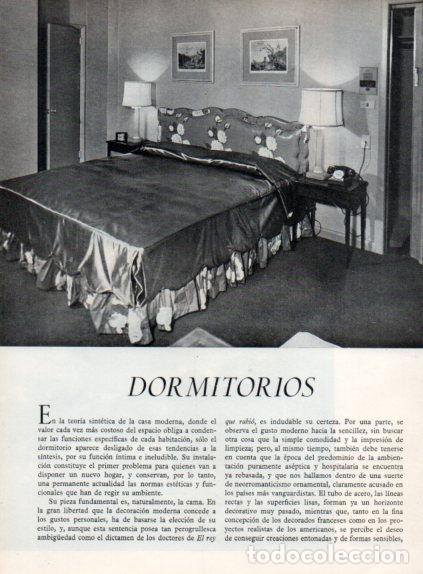 Otros art&iacute;culos de coleccionismo en papel: LAMINA V55602: Dormitorio americano a&ntilde;os 70