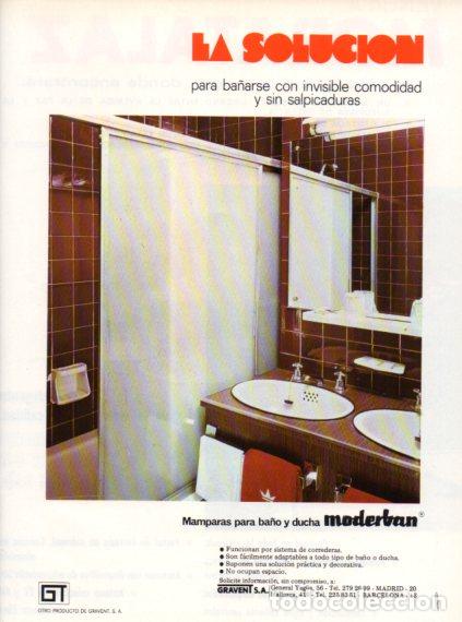 Otros art&iacute;culos de coleccionismo en papel: LAMINA V55900: Publicidad Moderban mamparas para ba&ntilde;o