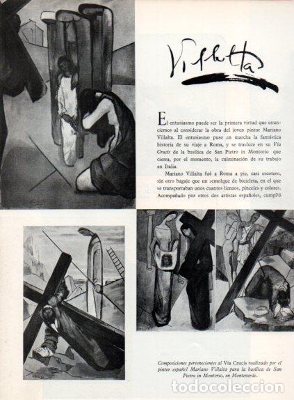 Otros art&iacute;culos de coleccionismo en papel: LAMINA V55607: Composiciones al Via Crucis por Mariano Villalta