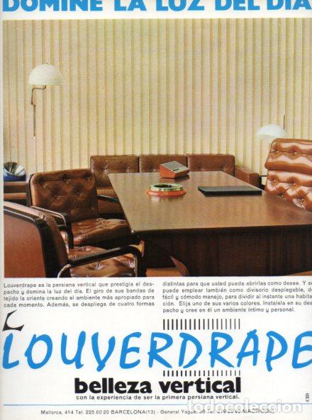 Altri oggetti di carta: LAMINA V55920: Publicidad Louverdrape persianas verticales