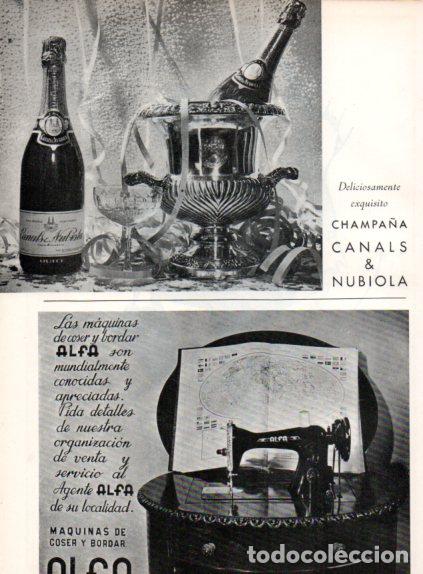 Altri oggetti di carta: LAMINA V55622: Publicidad Canals & Nubiola y Alfa maquinas de coser