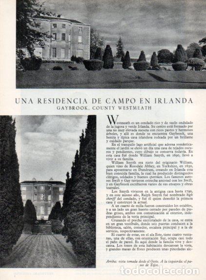 Collectionnisme Papier divers: LAMINA V55601: Casa de Campo en Gaybrook, County Westmeath