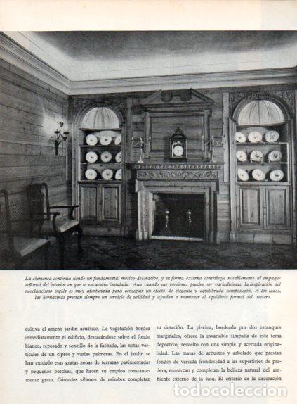 Collectionnisme Papier divers: LAMINA V55627: Finca Baldairos en Sitges Chimenea