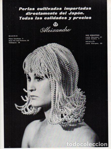 Collectionnisme Papier divers: LAMINA V55935: Publicidad perlas Aleixandre
