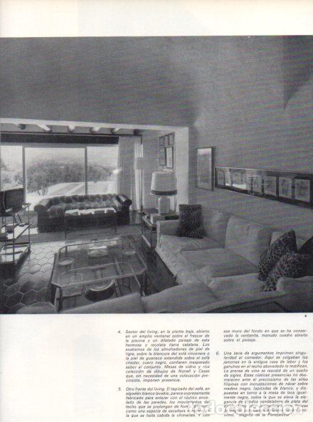 Collectionnisme Papier divers: LAMINA V55940: Masia Roca Rodona living, Costa Brava