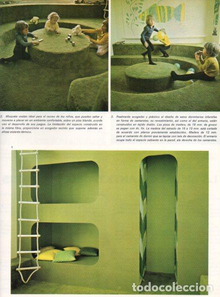 Collectionnisme Papier divers: LAMINA V55950: Cuarto de ni&ntilde;os a&ntilde;os 70 en color verde