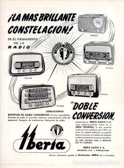 Collectionnisme Papier divers: LAMINA V55642: Publicidad Iberia Radio, S. A.
