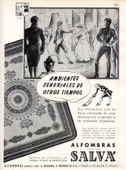 Collectionnisme Papier divers: LAMINA V55643: Publicidad Alfombras antigua casa Salva