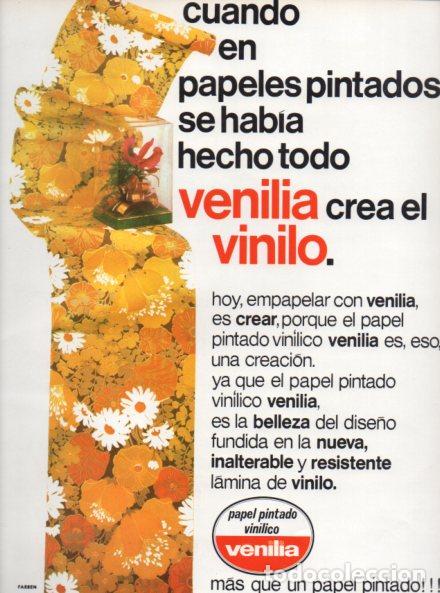 Collectionnisme Papier divers: LAMINA V55984: Publicidad Venilia papel pintado