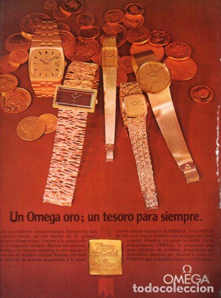 Altri oggetti di carta: LAMINA V55990. Publicidad Omega oro