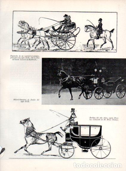 Otros art&iacute;culos de coleccionismo en papel: LAMINA V55678: Berlina del a&ntilde;o 1850 y Milord-limonera siglo XIX