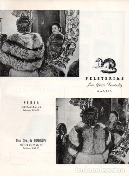 Collectionnisme Papier divers: LAMINA V55707: Publicidad Peleterias Luis Garcia Fernandez en Madrid
