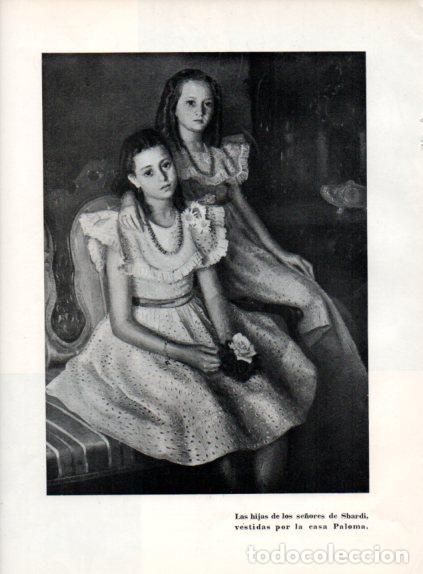 Collectionnisme Papier divers: LAMINA V55717: Hijas se&ntilde;ores Sbardi vestidas por casa Paloma