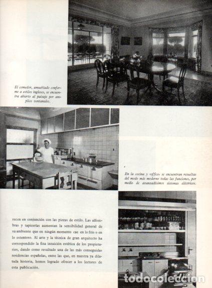 Collectionnisme Papier divers: LAMINA V55727: Residencia de Antorio Oriol en El Plantio, cocina y comedor