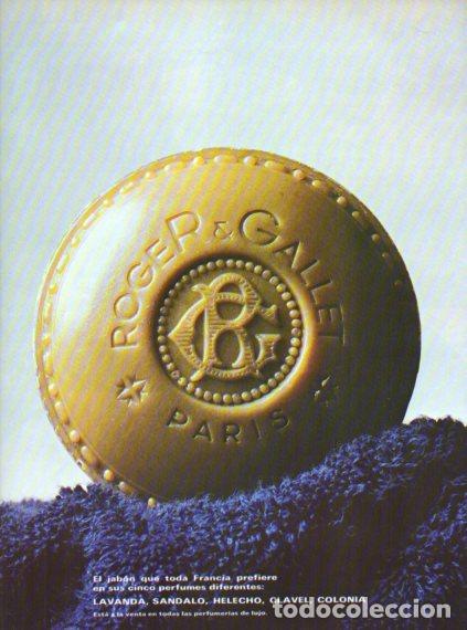 Sammelleidenschaft Andere Papierartikel: LAMINA V55762: Publicidad Roger & Gallet jabon