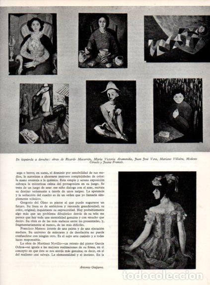 Sammelleidenschaft Andere Papierartikel: LAMINA V55741: Obras de R. Macarron, Victoria Aramencia, M. Villalta y Juana Frances
