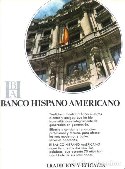 Sammelleidenschaft Andere Papierartikel: LAMINA V55768: Publicidad Banco Hispano Americano