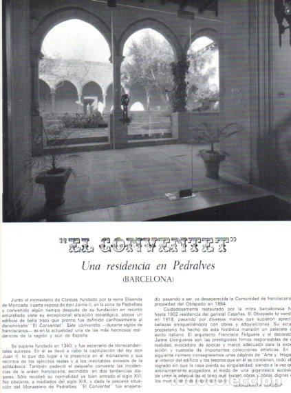 Sammelleidenschaft Andere Papierartikel: LAMINA V55777: El Conventet de Pedralbes, Barcelona
