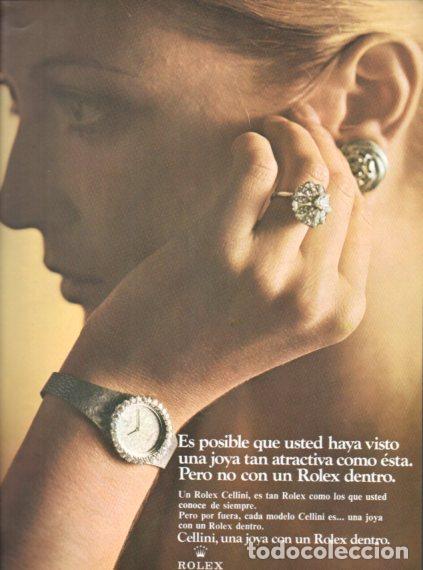 Sammelleidenschaft Andere Papierartikel: LAMINA V55756: Publicidad Rolex con Cellini