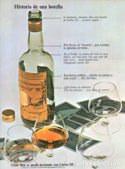 Sammelleidenschaft Andere Papierartikel: LAMINA V55766: Publicidad brandy Carlos III