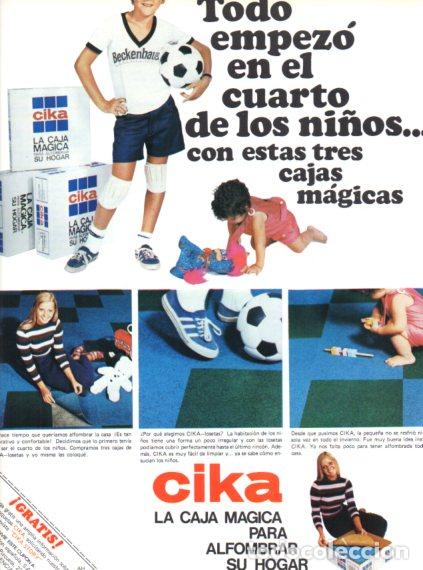 Sammelleidenschaft Andere Papierartikel: LAMINA V55797: Publicidad Cika caja magica para alfombrar su hogar