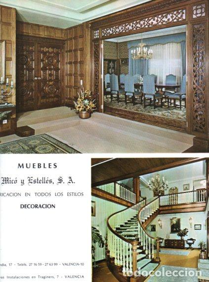 Paper Collecting Others: LAMINA V55776: Publicidad Mico y Estelles, S. A. muebles Valencia