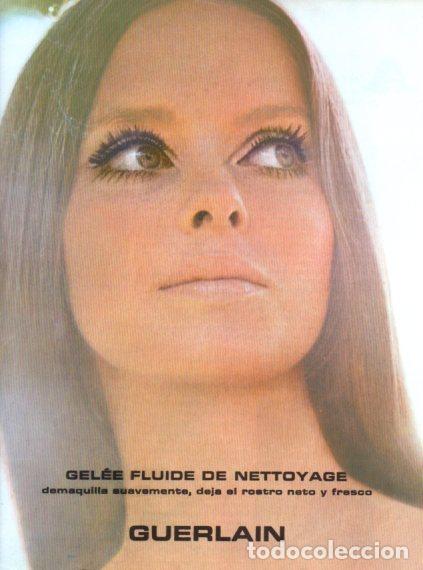 Outros artigos de papel: LAMINA V55796: Publicidad Guerlain gel fluido desmaquillante