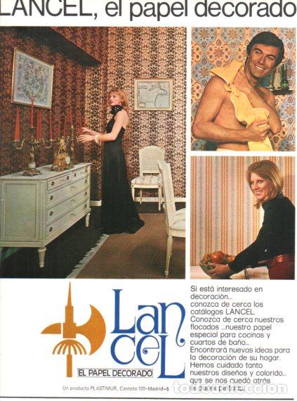 Outros artigos de papel: LAMINA V55827: Publicidad Lancel papel decorado