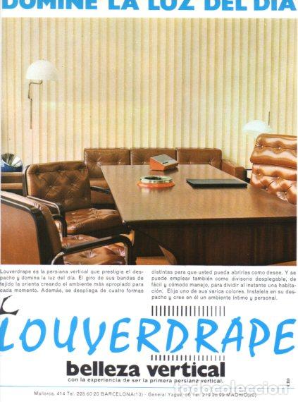 Outros artigos de papel: LAMINA V55806: Publicidad Louverdrape persiana vertical