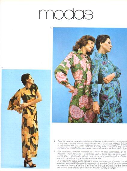 Outros artigos de papel: LAMINA V55842: Trajes de gasa de la firma Loewe