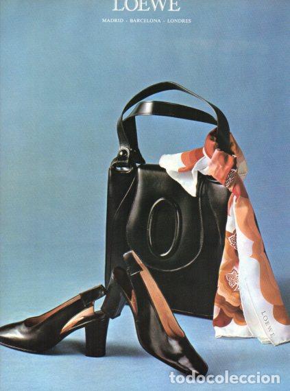 Outros artigos de papel: LAMINA V55852: Publicidad Loewe bolso y zapatos