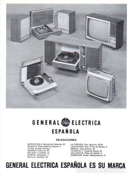 Otros art&iacute;culos de coleccionismo en papel: LAMINA V55846: Publicidad General Electrica Espa&ntilde;ola