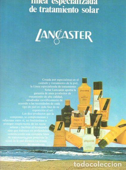 Otros art&iacute;culos de coleccionismo en papel: LAMINA V55851: Publicidad Lancaster linea solar