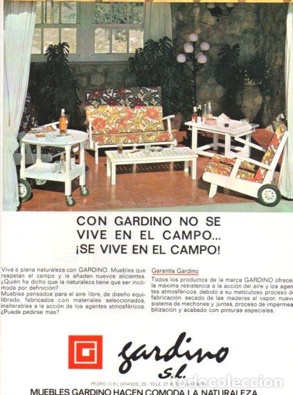 Collectionnisme Papier divers: LAMINA V55856: Publicidad Gardino muebles