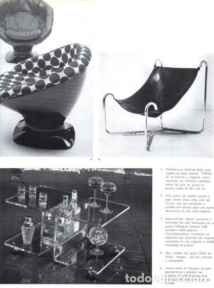 Collectionnisme Papier divers: LAMINA V55871: Sillones Apolo dise&ntilde;ado por Tillberg y sillon Bappo por Dam Milan