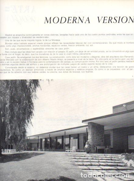Collectionnisme Papier divers: LAMINA V55922: Casa en La Moraleja por Fernando Garcia Mercado, entrada