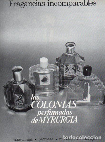 Outros artigos de papel: LAMINA V55921: Publicidad colonias perfumadas de Myrurgia